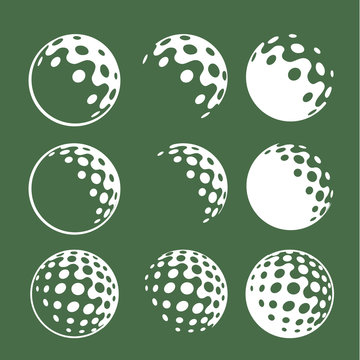 corporate identity golf ball iconic graphic golf balls