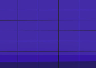 3d rendering. purple rectangular shape pattern tile wall background.