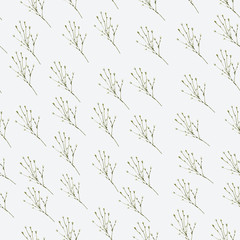 Background with branches. Seamless pattern. 