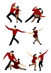 salsa tango dancers