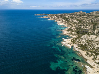 Fototapeta premium Aerial Perspective over La Maddalena