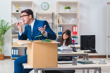 Person being fired from his work