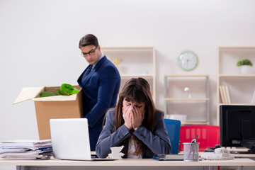 Person being fired from his work