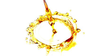 Coffee droplet as background / Coffee drinks are made by brewing hot water with ground coffee beans