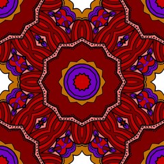 Decorative floral ornament. seamless pattern. vector illustration. Tribal Ethnic Arabic, Indian, motif. for interior design, wallpaper