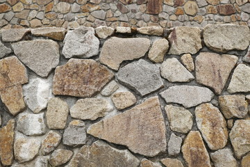 石積の壁