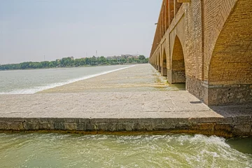 Photo sur Plexiglas Pont Khadjou Isfahan Zayandeh River Bridge