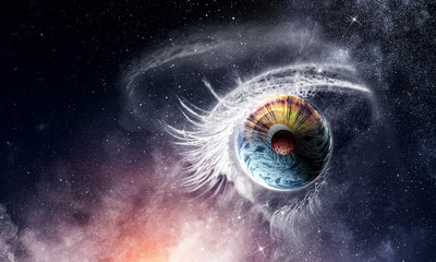Space abstract backdrop