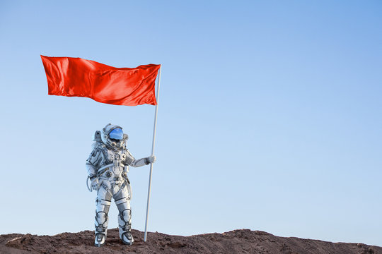 Pioneer of space. Mixed media