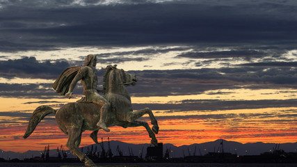 Alexander The Great at Thessaloniki City, Greece