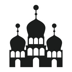 arabic castle building facade vector illustration design