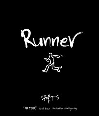 스포츠 포스터 / 손으로 그린 스포츠 그림