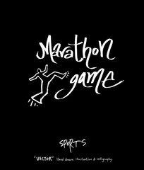 스포츠 포스터 / 손으로 그린 스포츠 그림