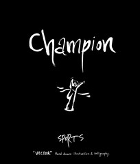 스포츠 포스터 / 손으로 그린 스포츠 그림