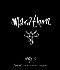 스포츠 포스터 / 손으로 그린 스포츠 그림