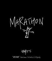 스포츠 포스터 / 손으로 그린 스포츠 그림