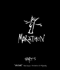 스포츠 포스터 / 손으로 그린 스포츠 그림