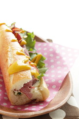Homemade roasted beef sandwich
