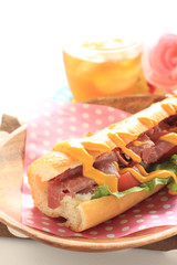 Homemade roasted beef sandwich