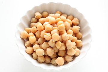 Boiled chickpea for healthy food image