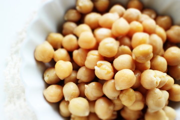 Boiled chickpea for healthy food image