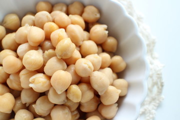 Boiled chickpea for healthy food image