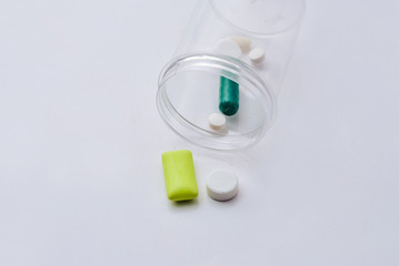 Medicine pills,tablets and capsules for patient.