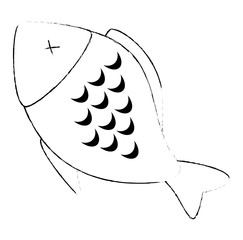 delicious fish meat menu vector illustration design