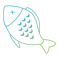 delicious fish meat menu vector illustration design