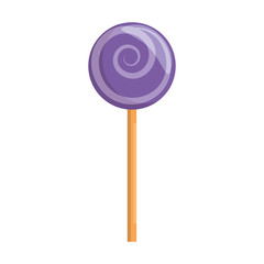 sweet lollipop isolated icon vector illustration design