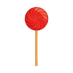 sweet lollipop isolated icon vector illustration design