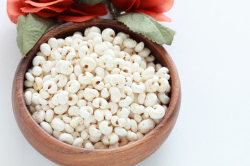 Chinese herbal medicine, coix seed for healthy food image