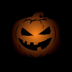 Vector Illustration of Halloween Face Expression