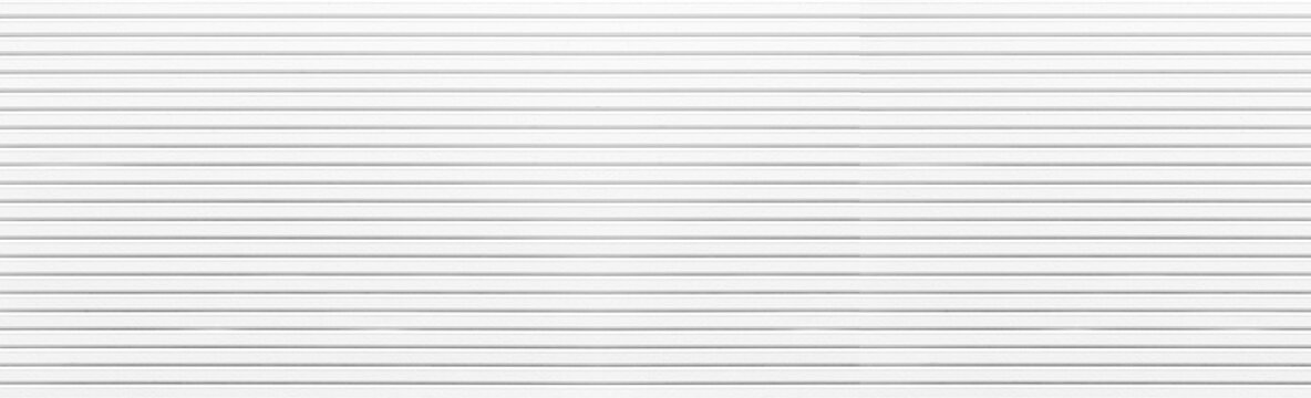 Panorama of White metal sheet pattern and background seamless