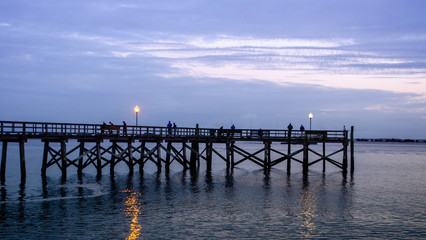 Fototapeta na wymiar Sunset at the pier