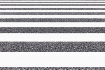 Fototapeta premium Close - up Zebra crossing pattern on city road