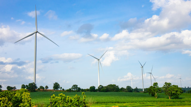 Landscape of wind turbine