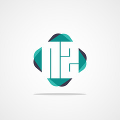 Initial Letter NZ Logo Template Vector Design