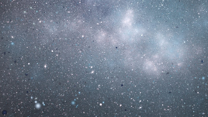 Abstract glittering texture with silver particles. Fantasy fractal design. Digital art. 3D rendering.