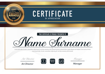 Certificate template luxury and diploma style,vector illustration.