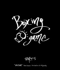 스포츠 포스터 / 손으로 그린 스포츠 그림