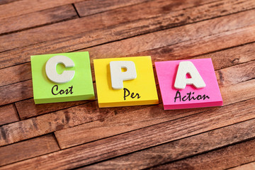 post-it acronym : CPA (cost per action)