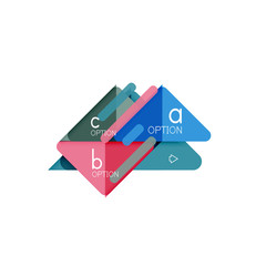 Triangle data visualization design, option infographic layout