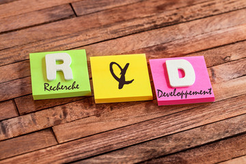 post-it acronyme : R & D (fran&ccedil;ais)