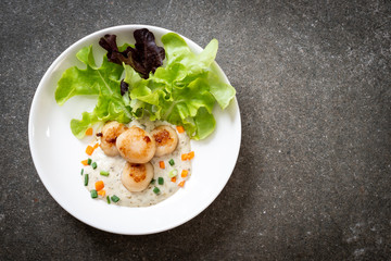 grilled scallops shell