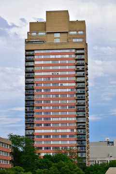 An apartment building in Kansas City, Missouri.