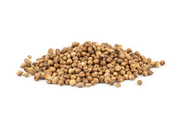 Pile of coriander seeds.