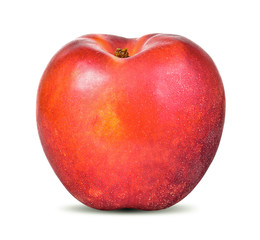 Nectarine fruit isolated on the white background