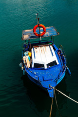Small fishing vessel in a harbour
