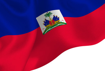ハイチ　 国旗　旗　背景 